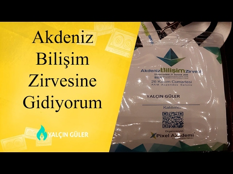 Akdeniz Bilişim Zirvesine Gidiyorum