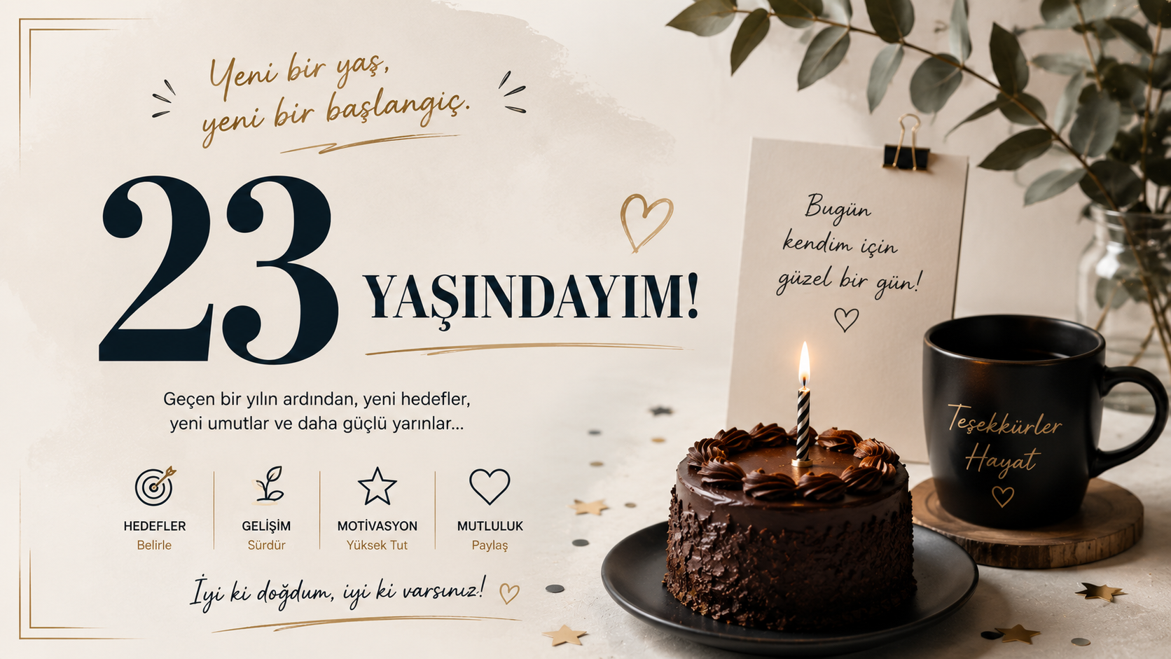 23 Yaşıma Girerken: Doğum Günleriyle Değişen Düşüncelerim ve Kendimle Yaptığım Sessiz Konuşma